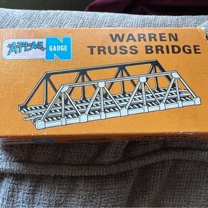 Warren truss bridge for train set